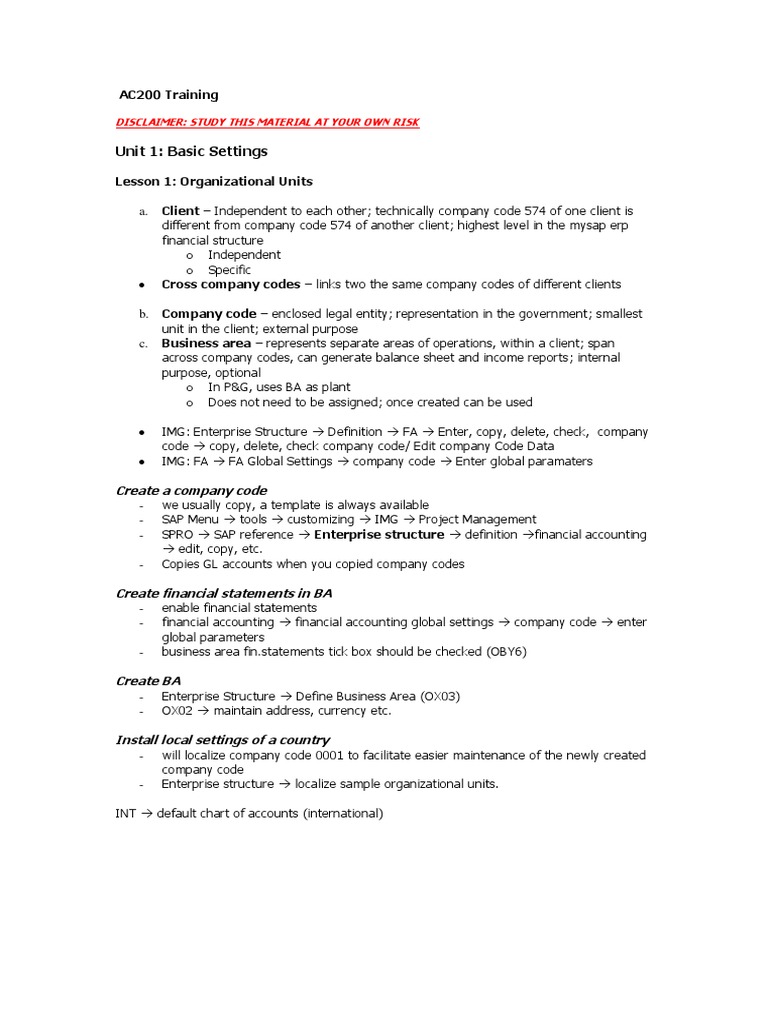 A Comprehensive Guide to Organizational Units, Master Records, and