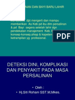 Deteksi Dini, Komplikasi Dan Penyakit Pada Masa Persalinan