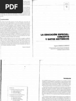 Gonzalez, E (1995), La Educación Especial - Conceptos y Datos Históricos, en Necesidades Educativas Especiales, in