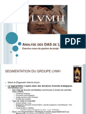 Analyse Des DAS de LVMH (Compatible), PDF, Mode