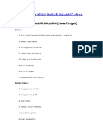 Download ayam bakar kalasan by indrajojing SN22019219 doc pdf