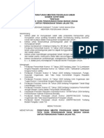Peraturan Menteri Pekerjaan Umum Nomor 10/PRT/2006  tentang Tata Cara Penggunaan Dana Badan Usaha  untuk Pengadaan Tanah  Jalan Tol  J