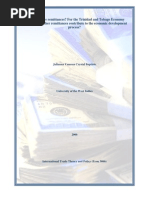 Download Critically Assess whether Remittances Contribute to the Economic Development Process The Case of Trinidad and Tobago by Julianna Vanessa Baptiste SN22020518 doc pdf