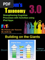 Blooms Taxonomy 3.0