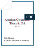 Thematic Unit - American Government