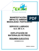 Estudio de Impacto Ambiental Explotacion de Materiales Petreos