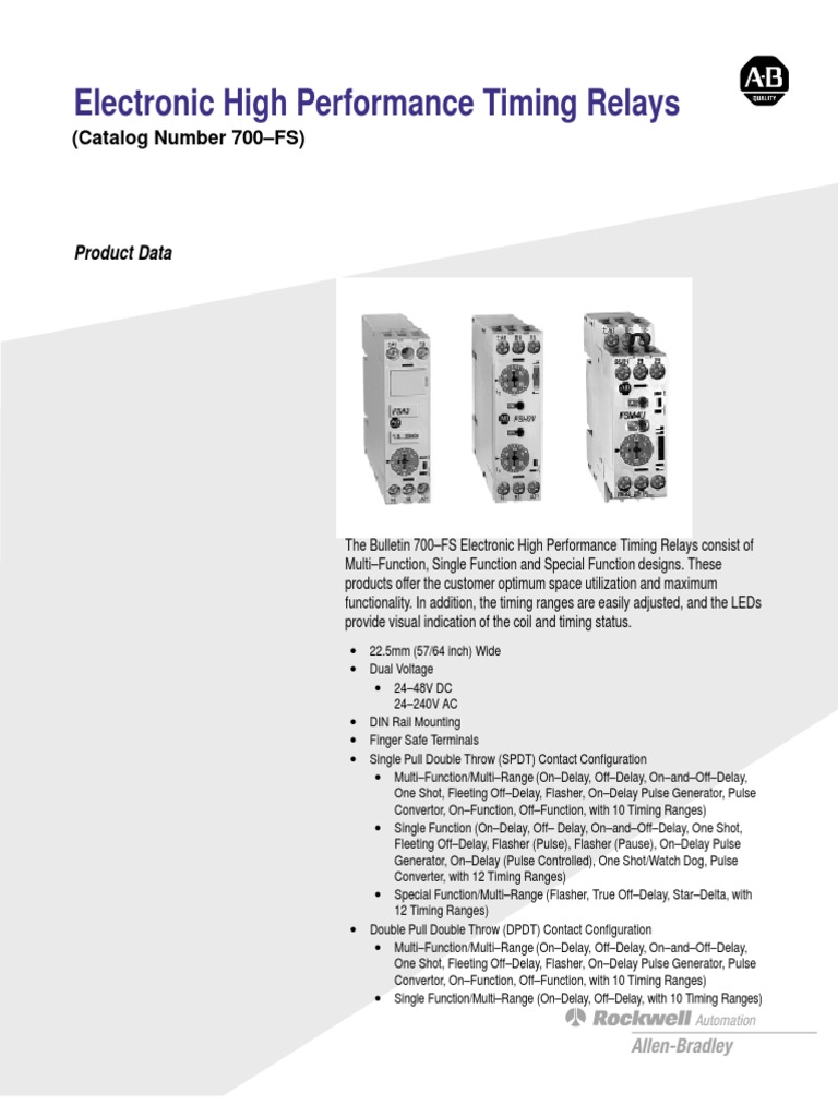 Timer Fsm4u | PDF | Relay | Timer