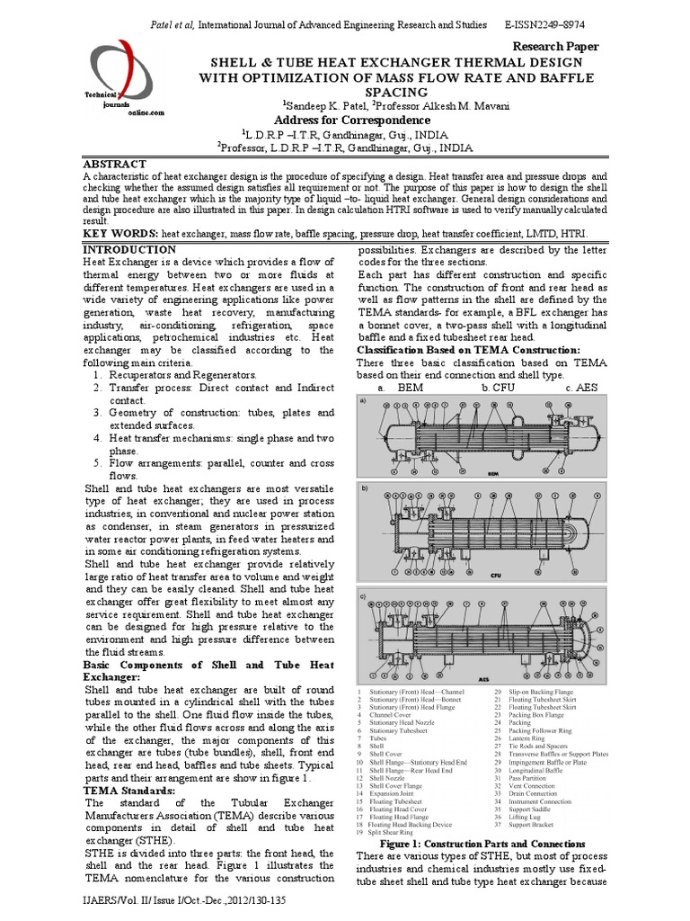 Heat Exchanger Sizing PDF Heat Exchanger Mathematical Optimization