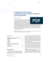 Complicanze Delle Anomalie Embriologiche Della Rotazione Intestinale