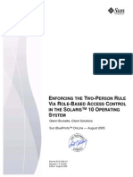 Enforcing the Two-Person Rule via Role-Based Access Control in the Solaris 10 Operating System - 819-3164