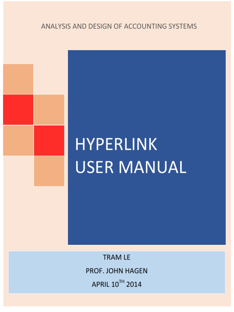 Hyperlink User Manual for Excel 2013 | PDF | Hyperlink | Spreadsheet