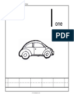 Number Tracing 1 To 10 Transportation