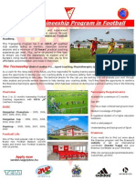 Erasmus Traineeship - Football - Brochure 2014