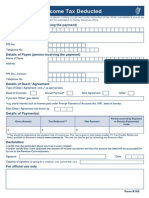 Certificate of Income Tax Deducted: Details of Payer (Person Making The Payment)