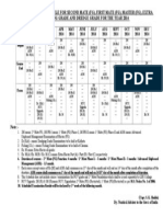 Time Table For Year2014