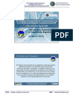 Sistema de transporte argentino y evolución de la red vial