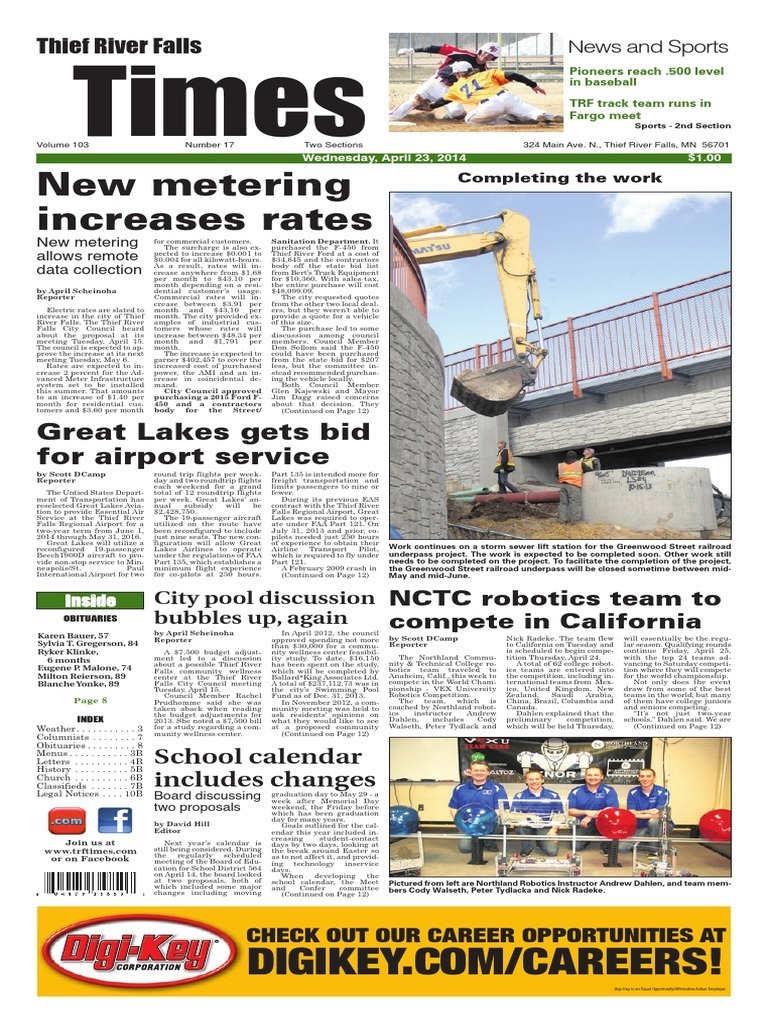 Thief River Falls Times fasrscape