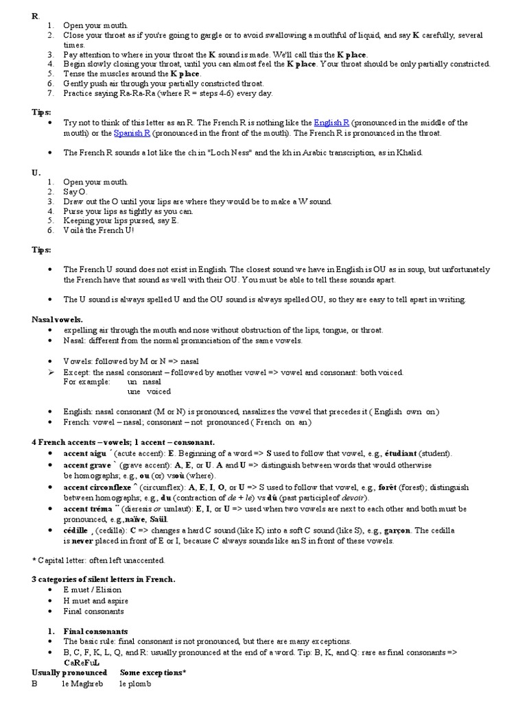 French Phonetic | PDF | Vowel | Linguistic Morphology