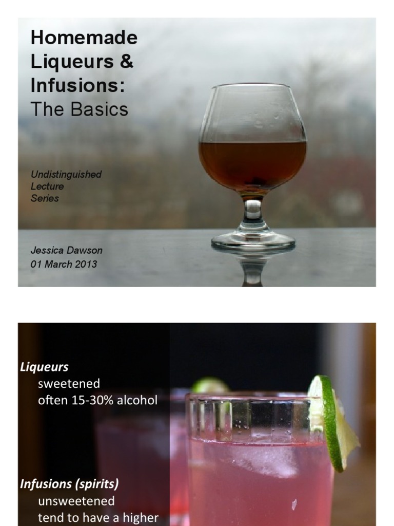 Homemade Liqueurs & Infusions The Basics PDF Herbs And Spices