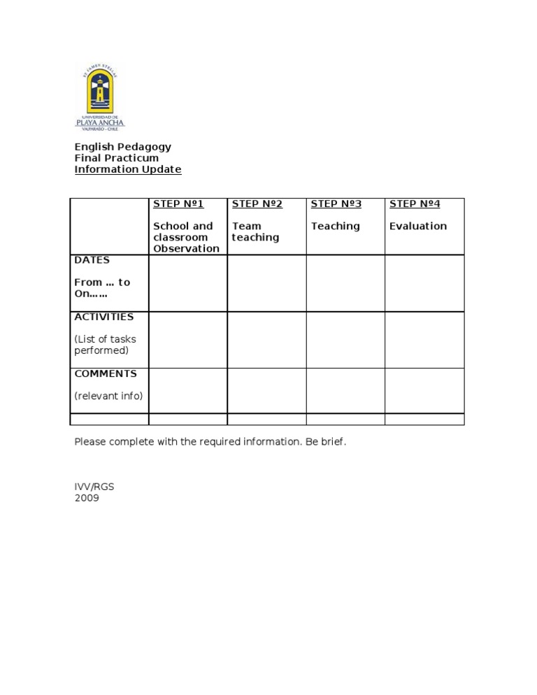 English Pedagogy Practicum Guide | PDF
