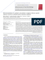 Microencapsulation of A Probiotic and Prebiotic in Alginate-Chitosan Capsules