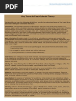 Key Concepts of Postcolonialism