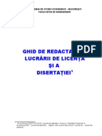 Ghid de Elaborare A Lucrarilor de Licenta - Disertatiilor