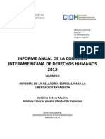 Informe Anual 2013 Relatoria CIDH Capitulo V DAIP