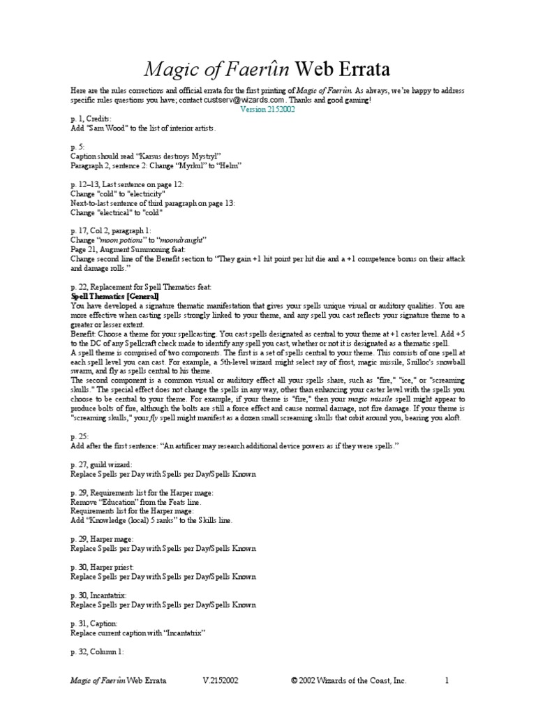 4th Edition Dmg Errata