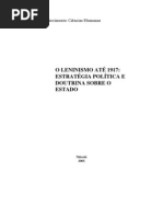 O Leninismo Até 1917. Estratégia Política e Doutrina Sobre o Estado (Vladimir Palmeira)