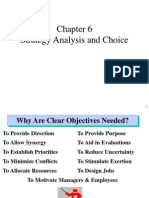  Strategy Analysis & Choice