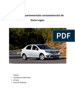 Studiul Comportamentului Consumatorului de Dacia Logan