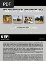 KEFI Minerals Apr 2014 Shareholder Update