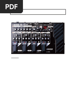 Boss ME-70 Training Guide Manual | PDF | Music Production