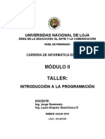 Taller Introduccion A La Programacion