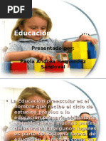 Educación Preescolar