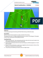Spanish Academy Soccer Coaching Passing Drill