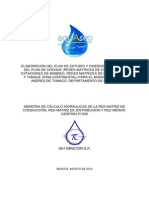 Memorias de Calculo Hidraulico PDF