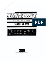 Sansui AU9500 Service Manual