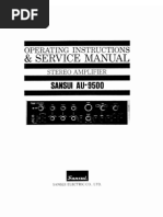 Sansui AU9500 Service Manual