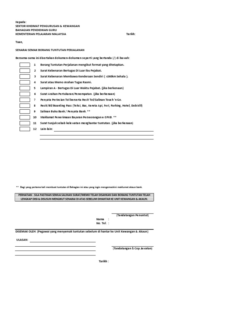 Borang TNT | PDF
