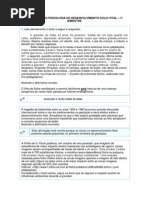 Questionário Psicologia Do Desenvolvimento Ciclo Vital 1 Bimestre