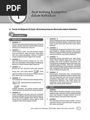 01 Kunci Pr Pai Xi 2013 Smt 1 Isi Pdf