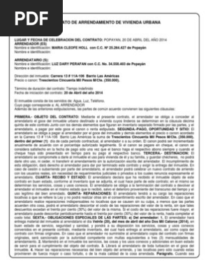 Contrato de arrendamiento minerva lleno ejemplo