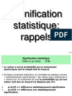 Signification Statistique