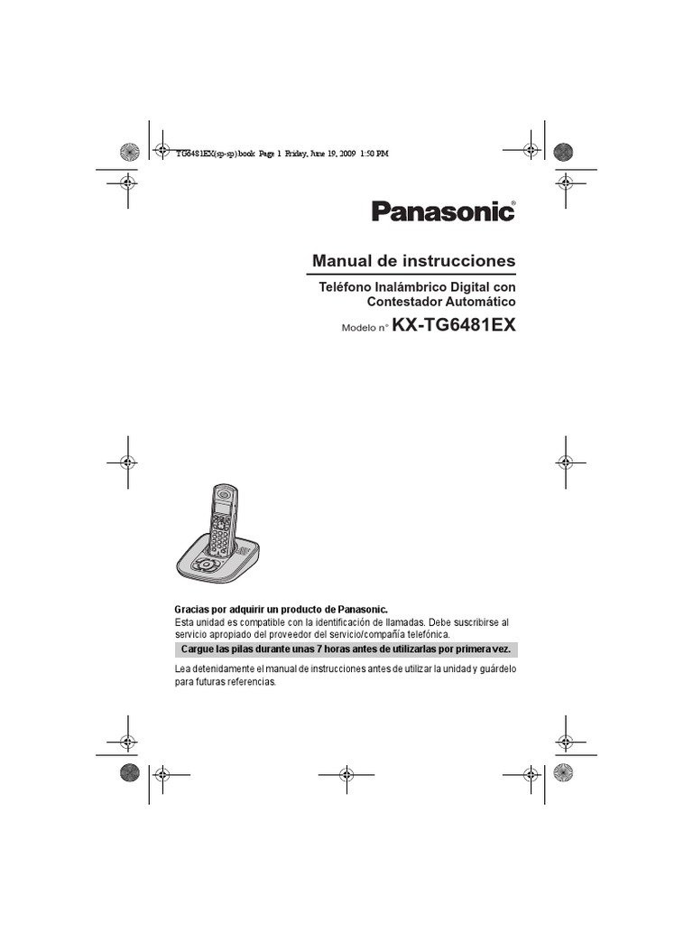 Manual Panasonic Español | PDF | Batería (electricidad) | Residuos