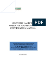 Landfill Operator and Manager Certification Manual - Final Revised 030812