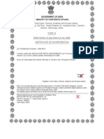 Certificate of Incorporation - Minuscorp