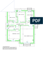 A 4 Construir Una Casa, Plano de Chalet, Planta Baja Cotas y Superficies, Vivienda Unifamiliar, Construccion Chalet