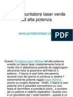 400mw Puntatore Laser Verde Ad Alta Potenza